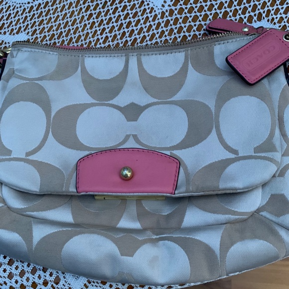 Coach Kristin Crossbody Bag, beige and pink - Picture 14 of 14